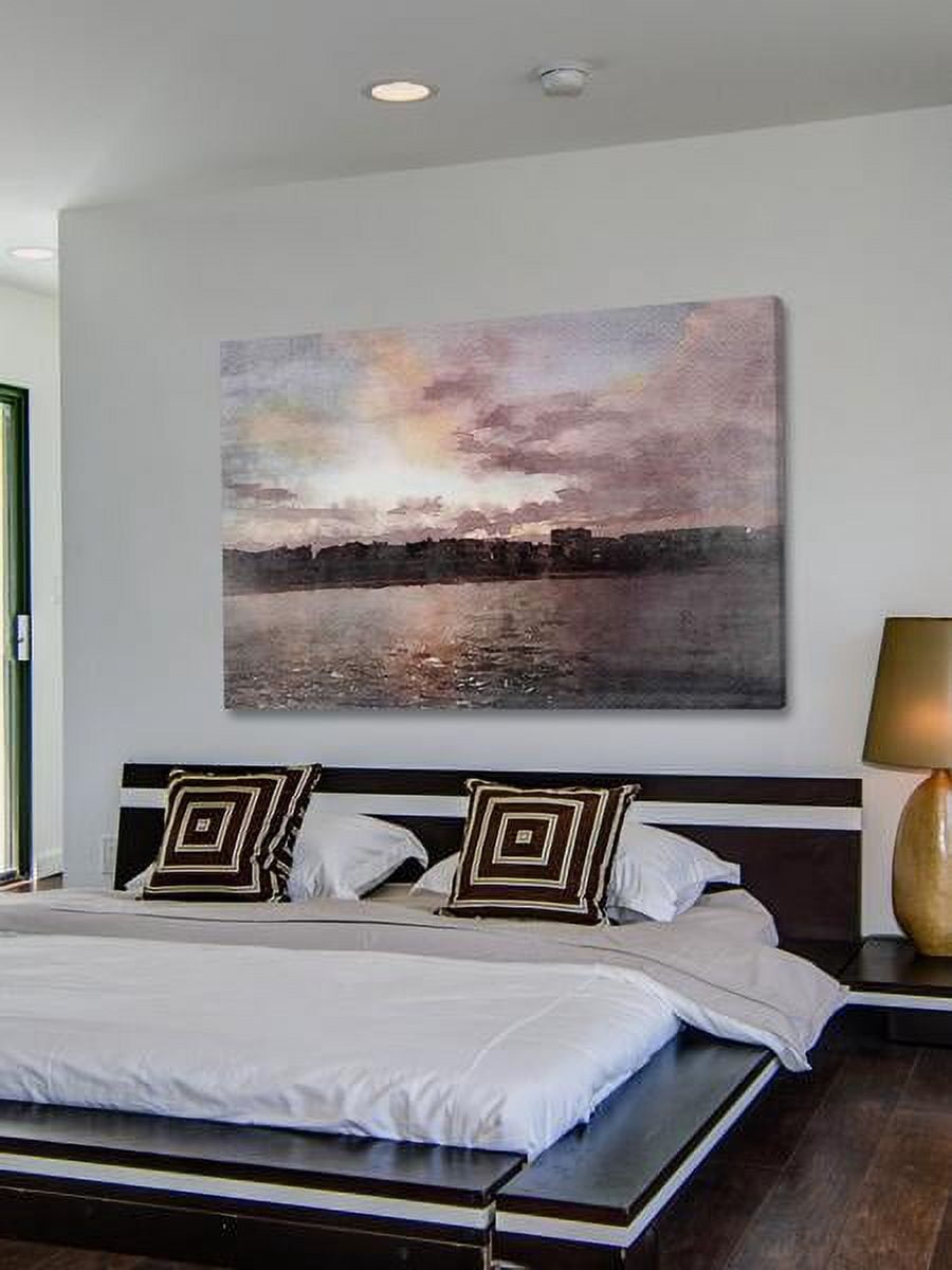 "Red Sky at Night 2" Painting Print on Wrapped Canvas