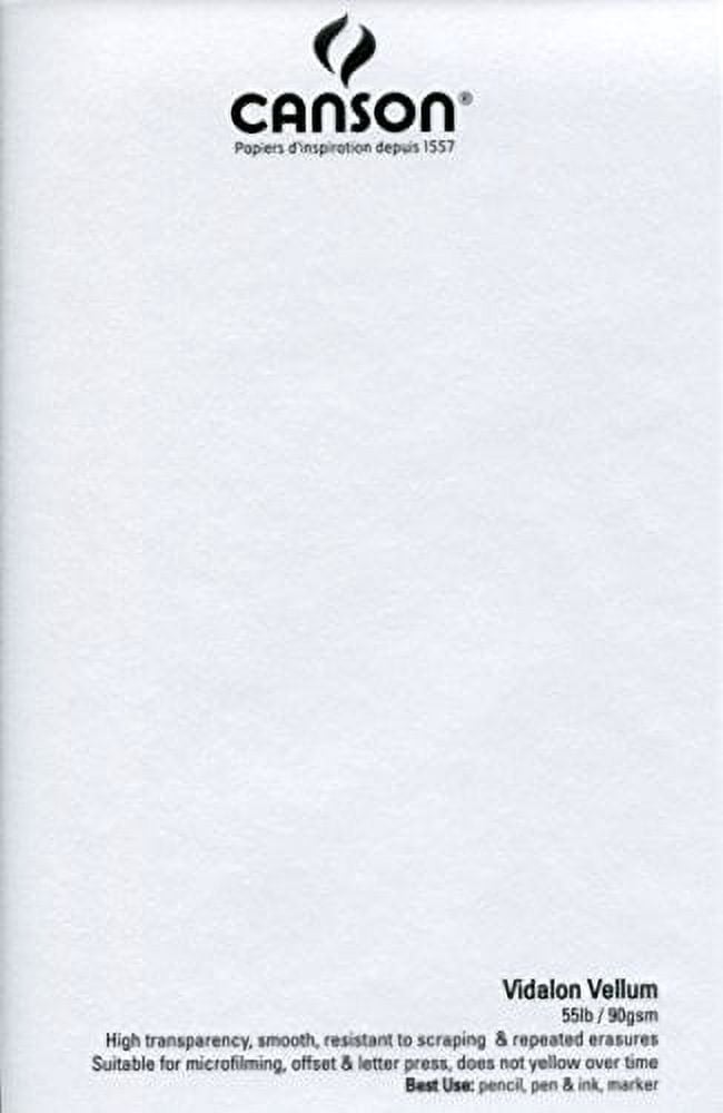 Canson Artist Series Vidalon Vellum Tracing Paper, 14in x 17in, 50/Sheets
