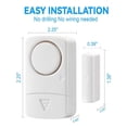 thumbnail image 1 of LOVEVER Door Alarm Sensor Window Alarms for Home Security Kids Burglar Safety 12PCS, 1 of 6
