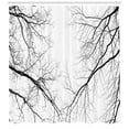 thumbnail image 3 of Ambesonne Forest Shower Curtain, Leafless Scary Branches, 69"Wx75"L, Black and White, 3 of 3