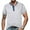 White, variant on Xihbxyly Mens Tops Casual Stylish Slim Fit Buttons Crew Neck Short Sleeve Classic Tshirts Mens Casual Shirts Solid Loose Fit Mens Casual Shirts Active for Men