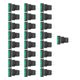 thumbnail image 3 of Interruptor de botón pulsador 25 uds interruptor de botón pulsador momentáneo autoblocante rectángulo con luz para equipos eléctricos electrodomésticos 220V 16mm(Verde), 3 of 8