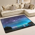 thumbnail image 2 of SKYSONIC Panorama View Milky Way Night Sky Lightweight Carpet Mats Area Soft Rugs Floor Mat Rug Decoration for Kids Room Living Room Bedroom 72 x 48 inches, 2 of 6