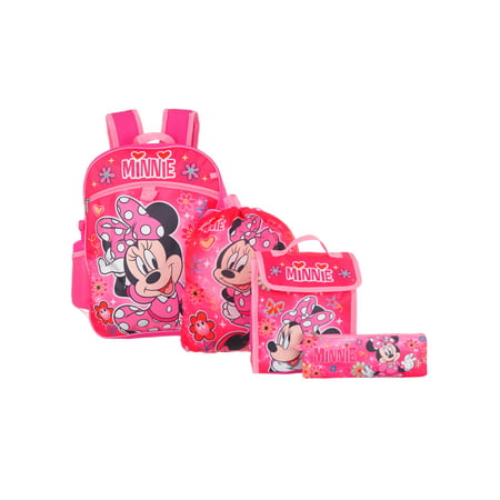 Disney Minnie Mouse 5-Piece Backpack Set (Best Backpack For Disney)