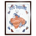 thumbnail image 1 of Vintage French Fashion La Vie Parisienne Butterfly Woman Magazine Cover Art Print Framed Poster Wall Decor 12x16 inch, 1 of 5