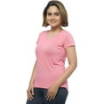thumbnail image 2 of Women's Short Sleeve V-Neck Activewear T-Shirt, Moisture Wicking Fast Dry Active Athletic Women's Gym Performance Top, 2 of 4