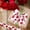 A 10Meter, variant on Valentine Heart Ribbon, White Background with Red Glitter Hearts Wired Ribbon for Gift Bows and Crafts, Decorative Trim for Romantic DIY Projects and Party Decorations