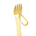 thumbnail image 3 of Tenedor Cuchara 5 en 1 Portátil Multifuncional para Senderismo/Mochilero (Oro), 3 of 7