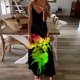 thumbnail image 2 of Mujeres Casual cuello en V sin mangas vendaje estampado de rayas chaleco suelto Sling vestido largo OAVQHLG3B Store lin121212, 2 of 4