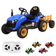 thumbnail image 1 of Tractor montable eléctrico JOYKOO para niños Control remoto Luz LED 12v Azul, 1 of 8