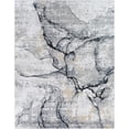 thumbnail image 2 of Mark&Day Area Rugs, 10x14 Tuil Modern Abstract Marble Dark Blue Area Rug, Grey Ivory Blue Marble Swirl Carpet for Living Room, Bedroom or Kitchen (10' x 14'), 2 of 8
