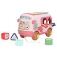 thumbnail image 2 of Jouet de Bus Musical, Rond Bord 3D Blocs Cultiver la Conscience Spatiale Bus de Musique Xylophone Perles Colorées pour l'Extérieur pour les Enfants Rouge, 2 of 8