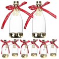 thumbnail image 1 of Plastic Candy Bottle Wedding Candy Treats Container Transparent Bottle Shaped Candy Packaging Boxes 12Pcs, 1 of 3
