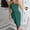 Green, variant on Elegant Summer Off Shoulder High Waist Tennis Bodycon Dress for Women Casual Style Feminine Fit Pink S