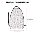 thumbnail image 2 of Fuzoiu Hand Drawn Rabbit Print 2 Pack Kick Mat Back Seat Protector With 3 Storage Pockets, Universal Car Seat Back Organizer For Kids Pets, Waterproof Backseat Protector For Most Car, 2 of 8
