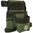 thumbnail image 4 of GRAINTEX CS2428 10-Pockets Hunter Green Finisher Tool Pouch Rip-stop Canvas with 2" Webbing Belt for Constructors, Electricians, Plumbers, Handymen, 4 of 7