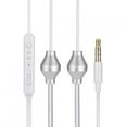 thumbnail image 4 of Auriculares con tubo de aire, auriculares para teléfono móvil de 3,5 mm, auriculares con cable con doble espiral, auriculares con tubo acústico de aire antirradiación, 4 of 7