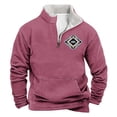 thumbnail image 1 of Sudadera sin capucha para hombre, informal, a la moda, con cuello alto, estampado, con cremallera, jersey de manga larga, blusa de poliéster para hombre, 1 of 3