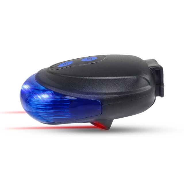 kurtrusly Bike Taillight Waterproof 3 Mode Adjustable LED Bicycle Tail Light Battery Operated Night Warning Cycling Lamp Accessory Blue Parallel Lines