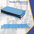 thumbnail image 6 of YRLLENSDAN Gymnastics Mat, 8x4 FT Foldable Tumbling Mat 4 Folding Mat 2 Inches Thick for Tumbling Stretching, Blue, 6 of 7