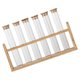 thumbnail image 2 of Coffee Bean Storage Tube Set With Wooden Display Stand For Coffee Lovers Modern Design Transparent Glass Airtight Lids 1 Set, 2 of 5