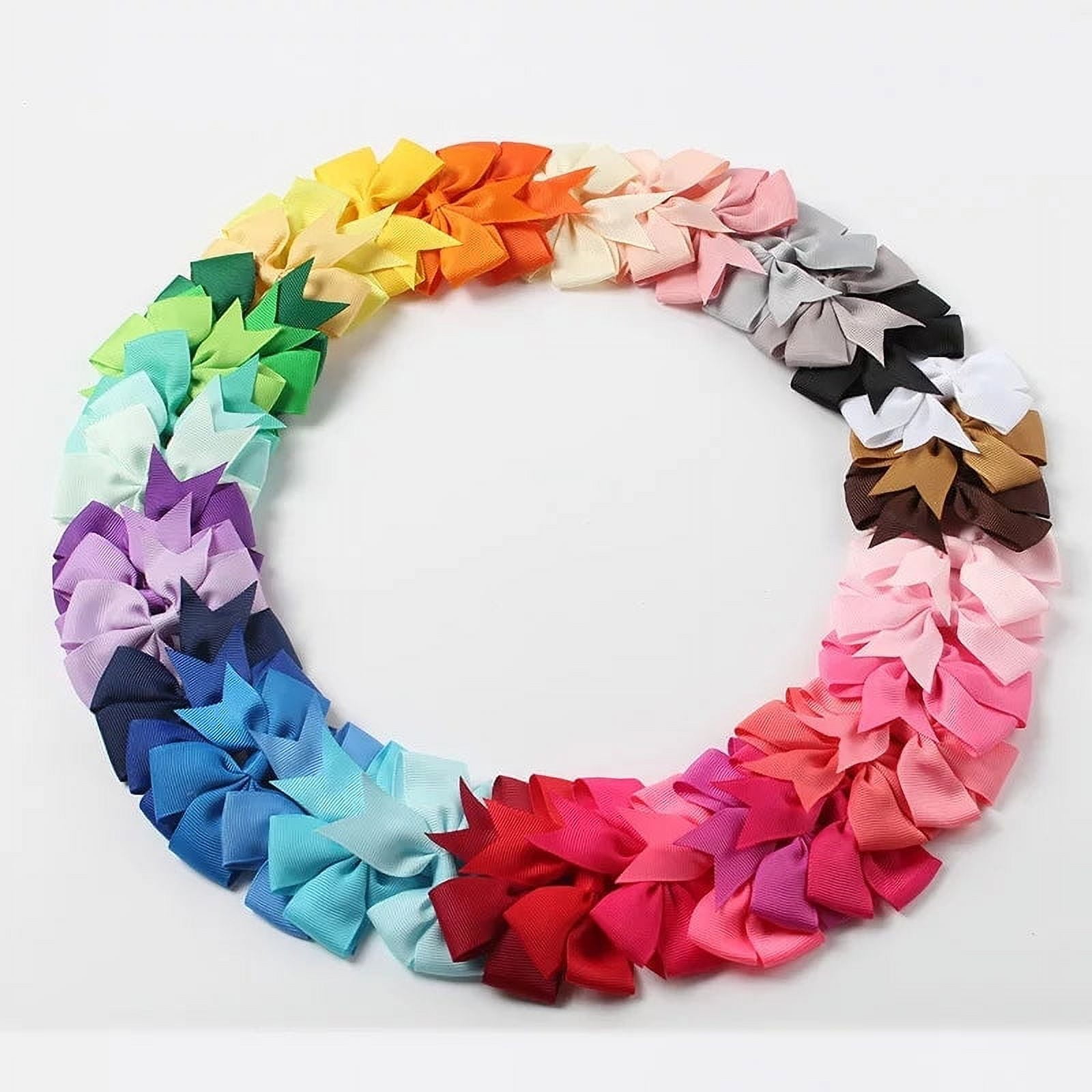 Infant Ribbon Bows Hair Clips, Other, 40 Count