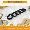 thumbnail image 5 of 5 Pcs Black Stretchy Band Hair Tie Ponytail Holders, 5 of 8