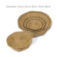 thumbnail image 3 of POINTERTECK 2Pcs Round Coconut Shell Flower Pot Planter Balcony Hanging Bonsai Basket Liner, 3 of 10