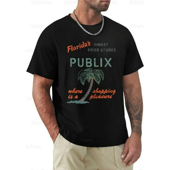 Publix Super Market Vintage Retro Where Shopping Is A Pleasure Unisex T-Shirt, for men & women, up to size 5XL