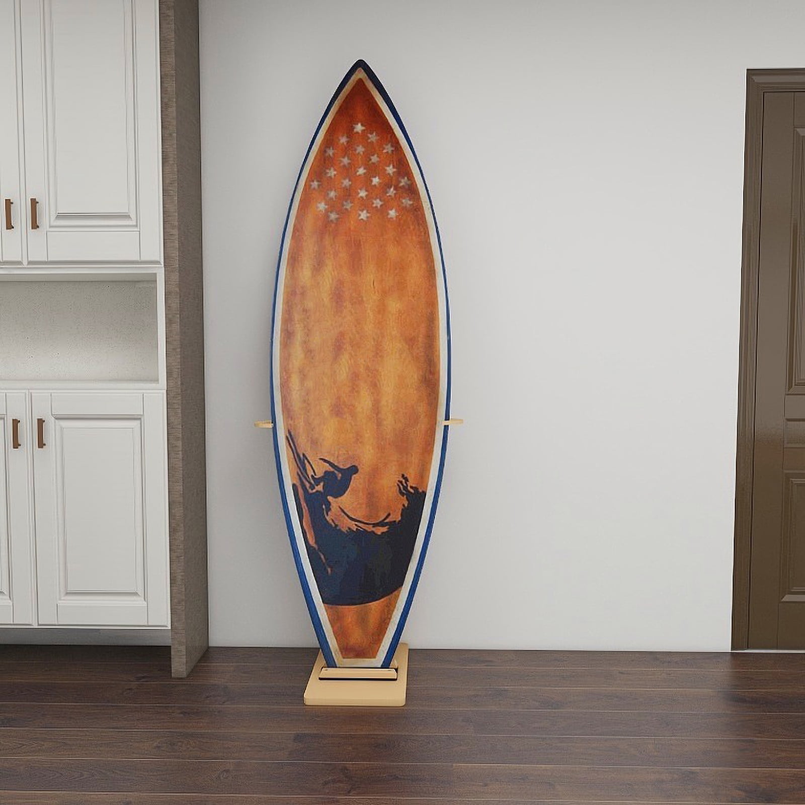 Whitewashed Wood Surfboard/Longboard/Stand Up Paddle Board Storage Rac –  MyGift