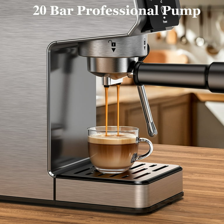 Juissiart Espresso Machine 20 Bar Stainless Steel with 40oz