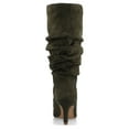 thumbnail image 4 of Journee Womens Sonnet Stiletto Heel Knee High Slouchy Comfort Dress Boots, 4 of 9