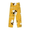 thumbnail image 4 of Balery Men'S Cute Bee Butterfly Yelllow Pants,Sleepwear Pants,Pajama Pants,Pj Bottoms Drawstring And Pockets-Large, 4 of 9