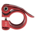 thumbnail image 2 of koolsoo 30mm SeatPost Clamp Tube Clip Quick Release Mountain Road Bike Part Red, 2 of 8