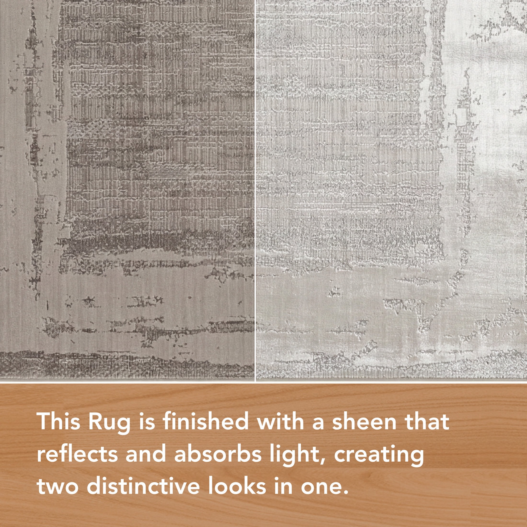 CHI Beaufort Border Grey 7'10" x 10' Area Rug