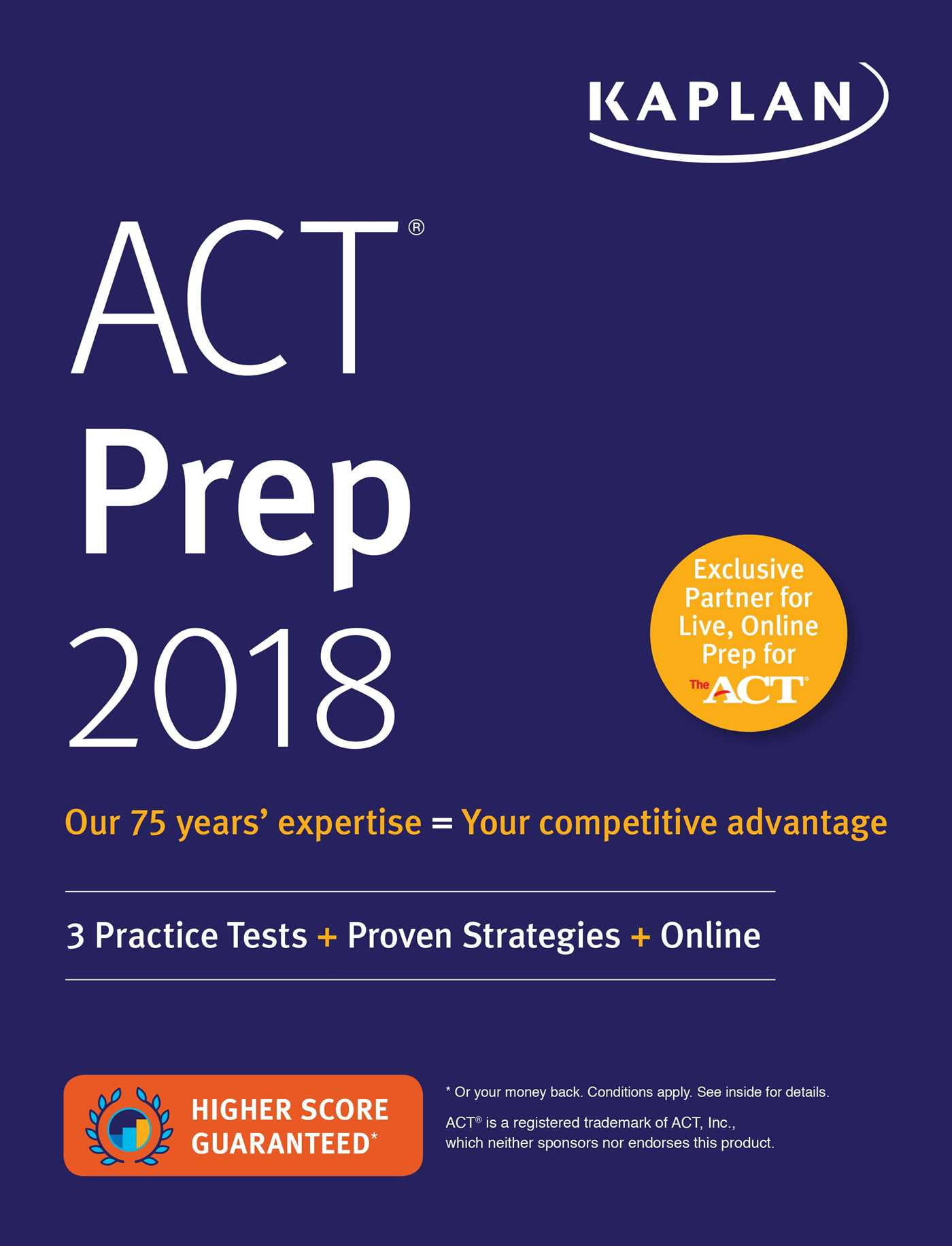 ACT Prep 2018 : 3 Practice Tests + Proven Strategies + Online - Walmart ...