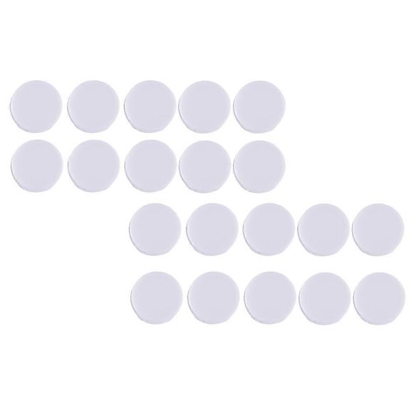 White Plastic Bell Ring Box for Doll Accessories 100Pcs