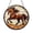 Acrylic 3.5 Inch, variant on Decorative Horse Stained Glass Window Hanging, Classic Animal Art Panel Accent for Nature Inspired Interior