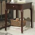 thumbnail image 2 of Chelsea Lane Riley Wood Single-Drawer Nightstand Side Table, Marine Green, 2 of 7