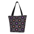 thumbnail image 1 of Disketp Vinyl Records Musical Notes for Women’s Casual Shoulder Tote Bag Cross-body Handbags for Shopping, Travel and Daily Use, 1 of 6