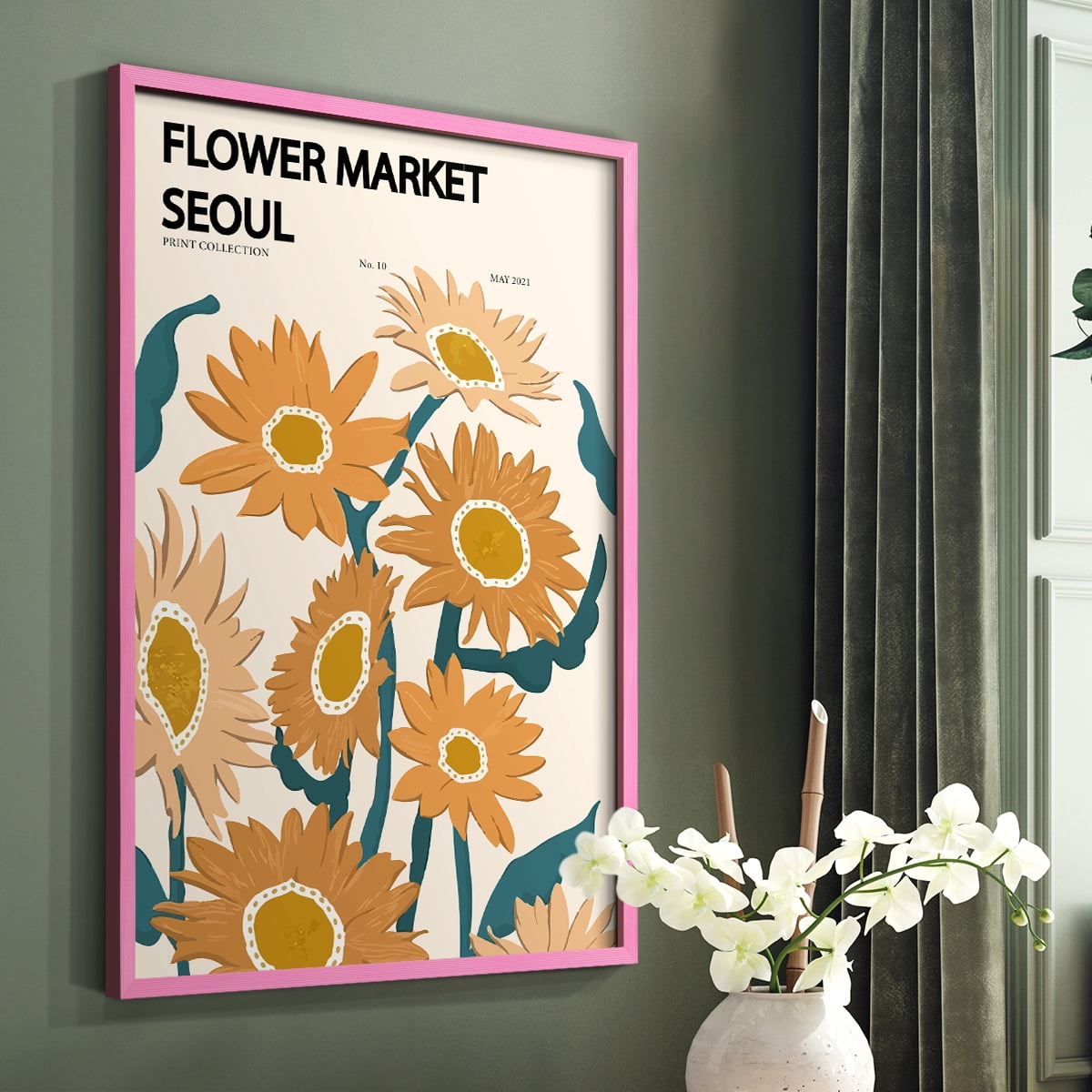 Matisse II Framed Print - Solid Wood in Single Picture Frame Solid Wood 2 Framed Print