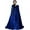 Blue, variant on Luxe Velvet Hooded Cape – Elegant Unisex Cloak for Halloween, Parties & Daily Wear