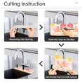 thumbnail image 5 of Yayeee Faucet Mat for Kitchen Sink 14.7" Diatomite Long Splash Guard Pad, Pink Floral Orange, 2 Pack, 5 of 7