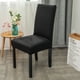 thumbnail image 5 of Funda elástica para silla de comedor, lavable, de licra, para fiestas Negro, 5 of 9