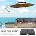 thumbnail image 4 of Outsunny 4 Pcs 350lbs Poids de Base pour Parasol Déporté, 4 of 10