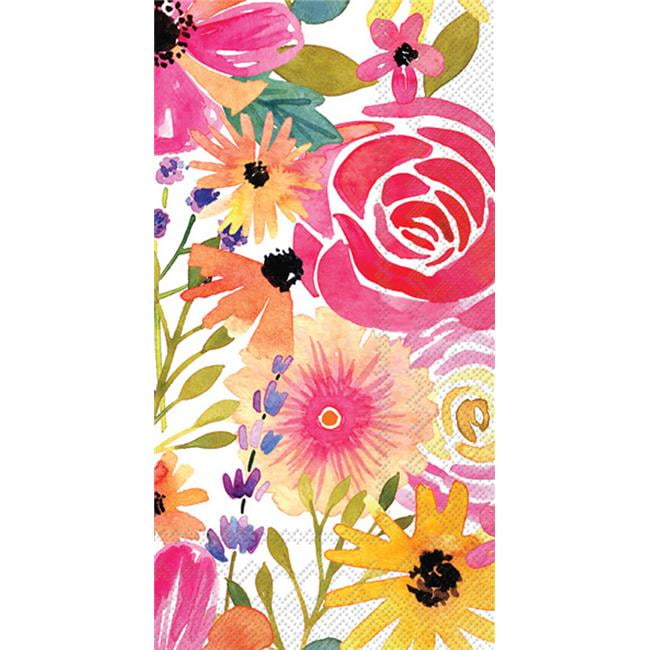 Boston International BF033200 Paper Guest Towel Floral Frenzy - case of 2