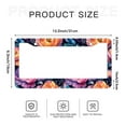 thumbnail image 6 of Vintage Flowers with Peacock Feathers License Plate Frames for Women Men Car Plate Holder Cover Metal Tag Aluminum Car Accessories Front Rear Plate Decor, 6 of 6