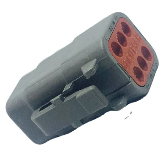 2 Pack of DTM06-6S Deutsch Automotive Connectors 6P SZ 20 GREY DTM PLUG