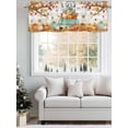 thumbnail image 3 of Thanksgiving Valances for Windows Fall Country Maple Leaf Car Pumpkin Kitchen Valance Curtain Rod Pocket Small Curtains for Cafe Bathroom Laundry Basement 54" x 18", 3 of 8