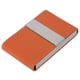 thumbnail image 3 of Estuche portátil multiusos de cuero PU para almacenamiento de tarjetas de cigarros y cigarrillos (naranja), 3 of 11